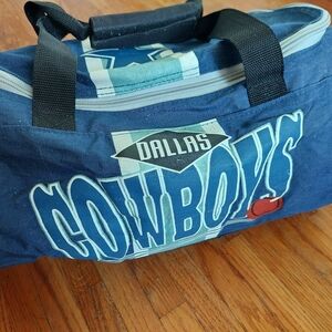 Vintage NFL Dallas Cowboys Blue Duffel Bag Football (Bag C)
